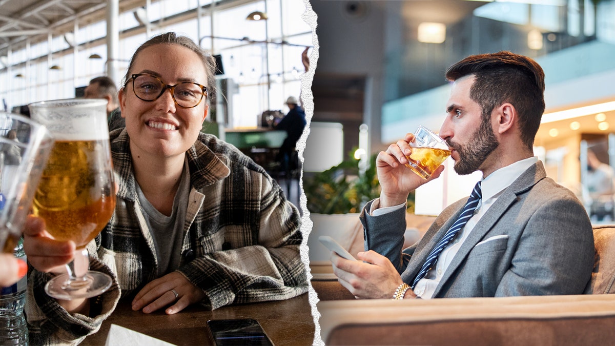 limited drinks at airport bars