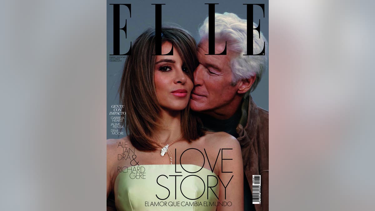 Cover of Elle Espana with Richard Gere and Alejandra