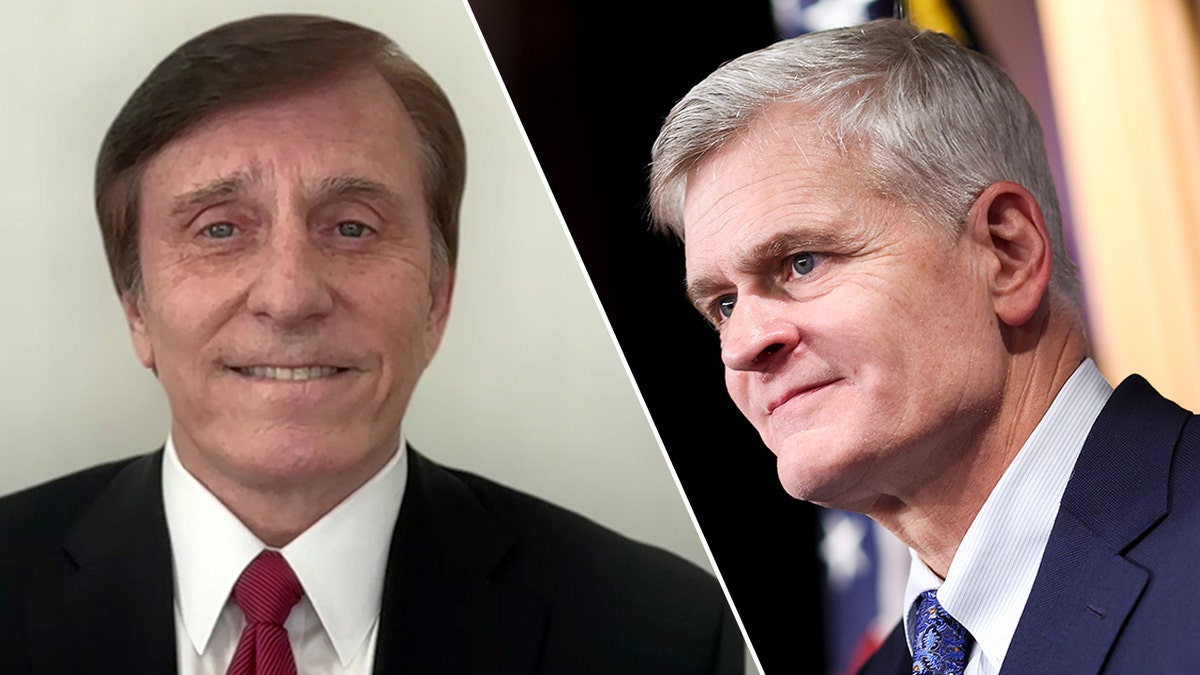 Esquerda: Tesoureiro da Louisiana, John Fleming; À direita: senador Bill Cassidy