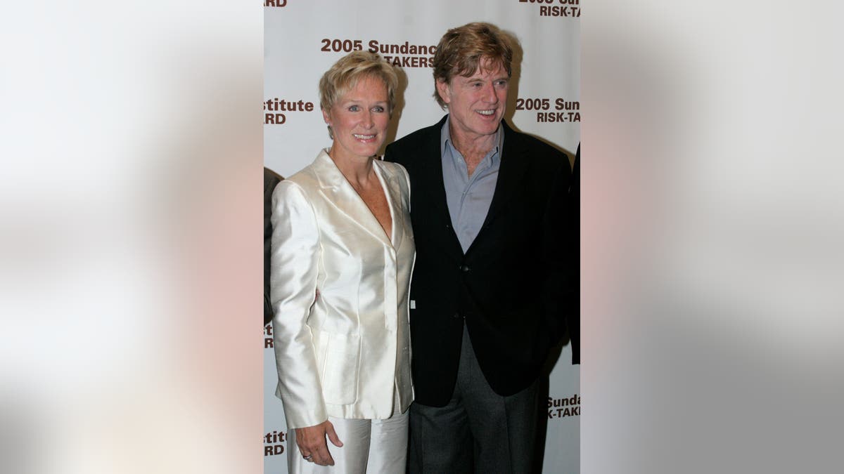 Glenn Close Robert Redford at Sundance