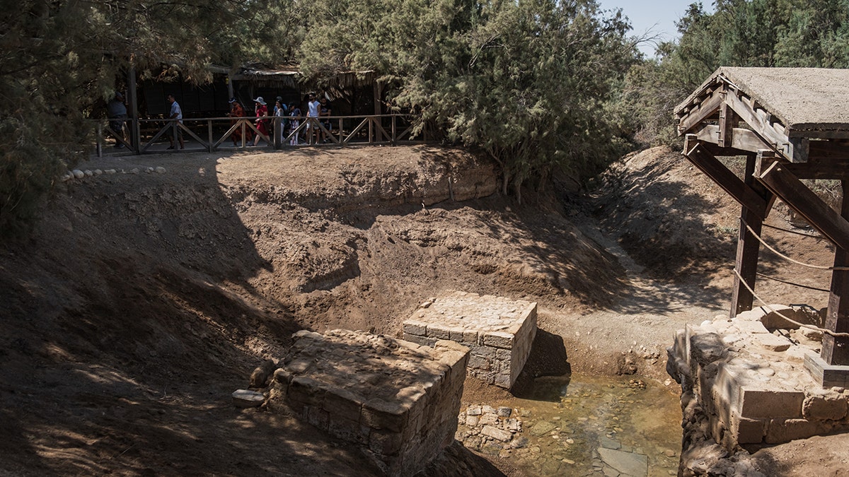 The traditional site of Jesus' baptism