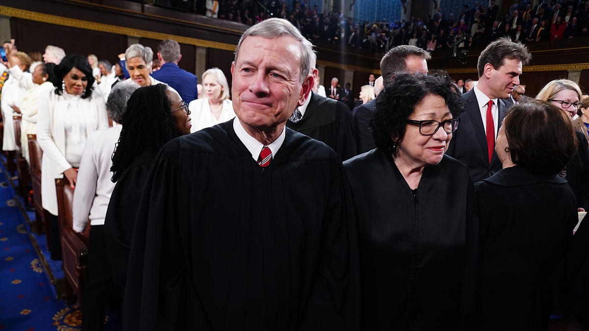 Roberts and Sotomayor wait for Biden State of the Union address