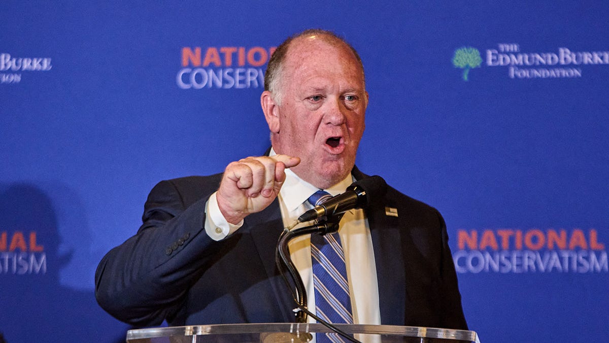 Thomas Homan speaks at the National Conservative Conference in Washington D.C., Monday, July 8, 2024.