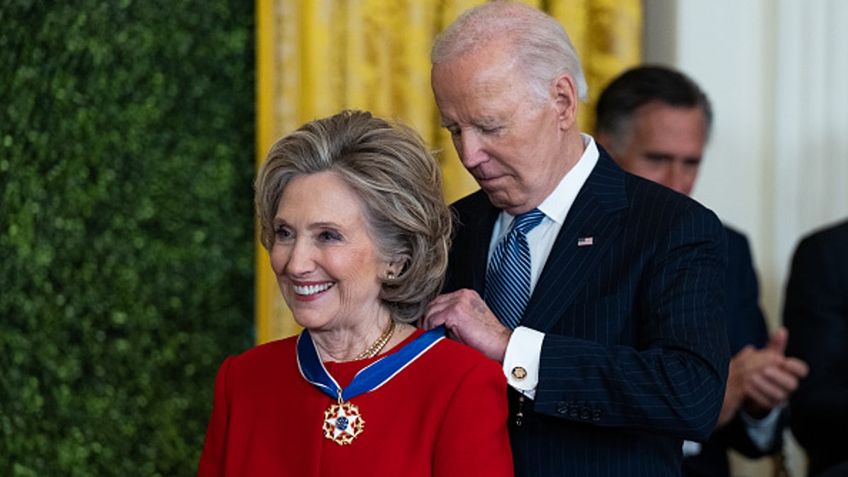 President Biden and Hillary Clinton