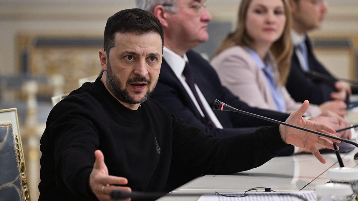 Zelensky gathering  with European overseas   ministers