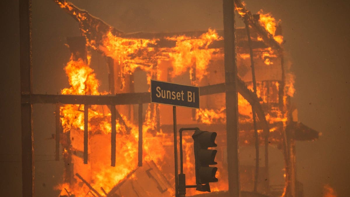 Strong winds are sparking multiple fires throughout the Los Angeles area