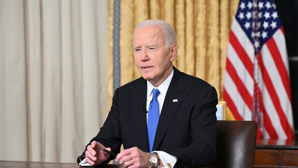 Biden at the Oval Office desk