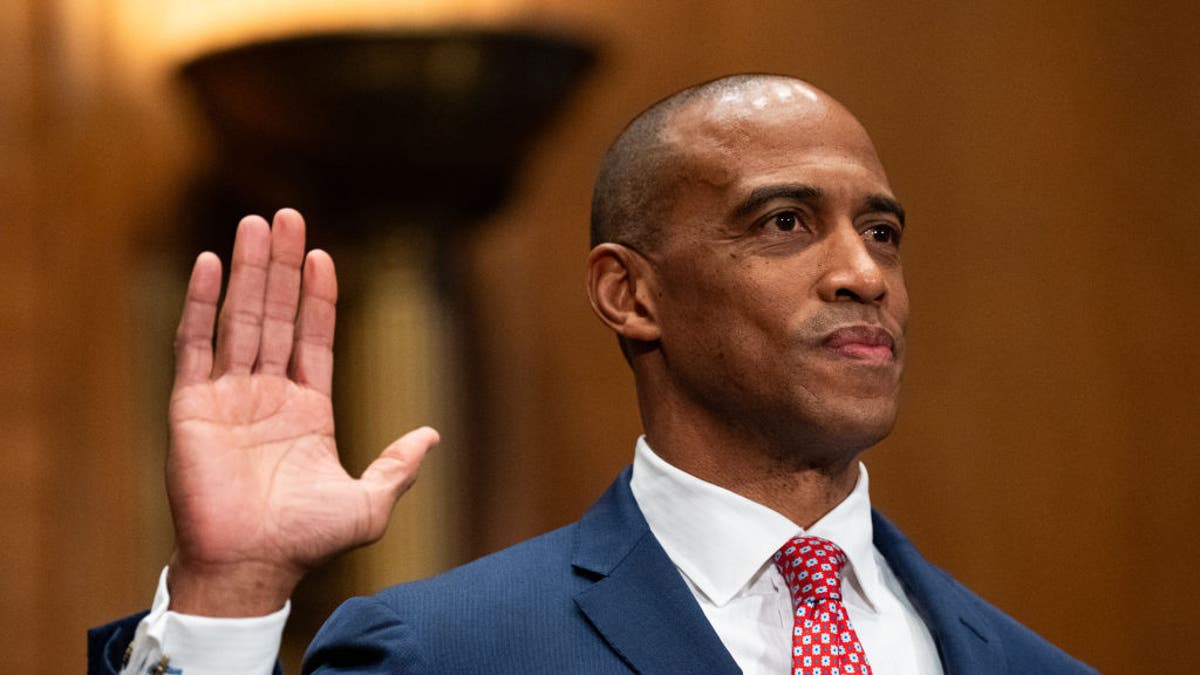 Turner announced on  in February that HUD was in the midst of canceling $4 million in DEI contracts after the federal agency's freshly-formed Department of Government Efficiency (DOGE) task force uncovered $260 million earlier in the month. (Bill Clark/CQ-Roll Call, Inc via Getty Images)