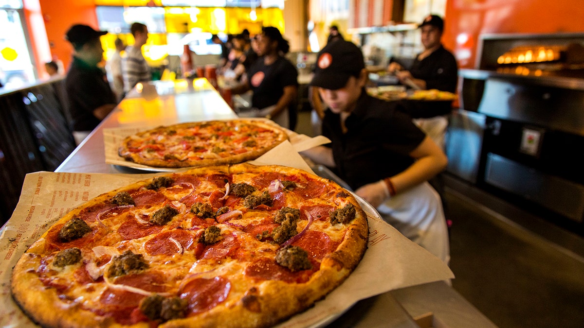 Blaze Pizza location in California.