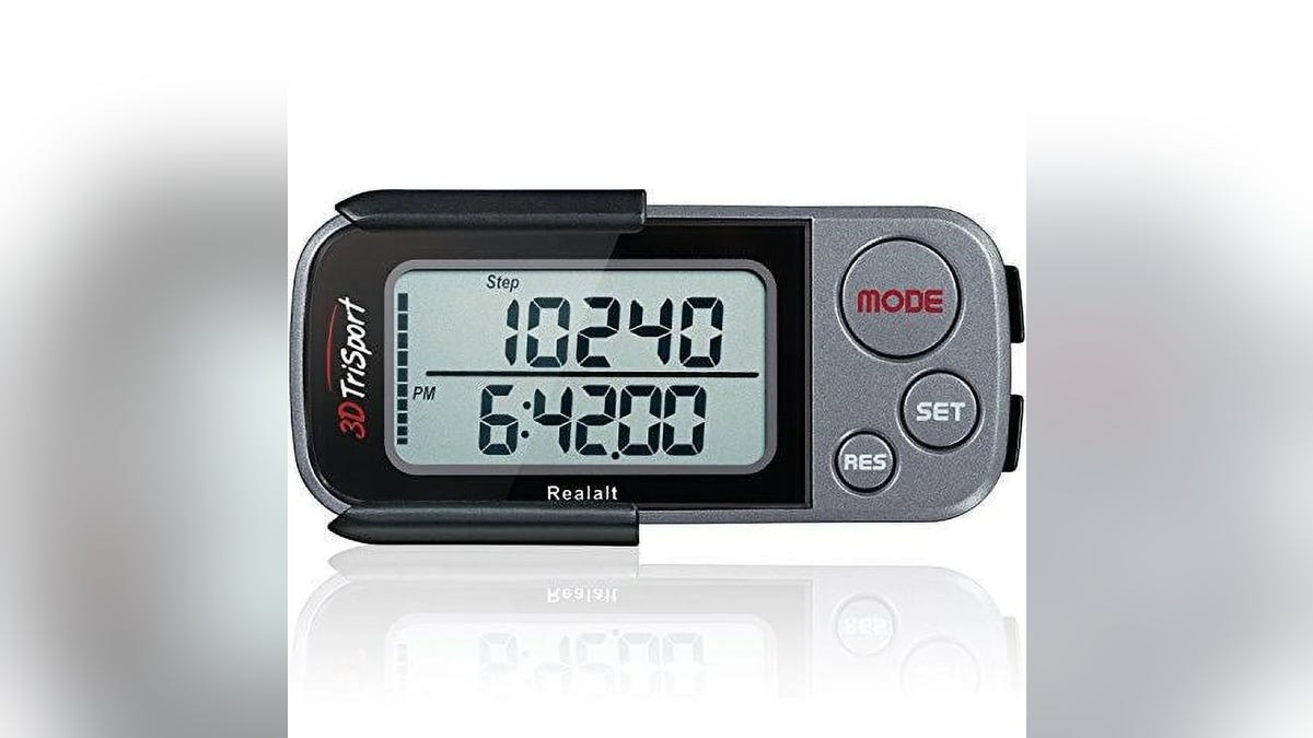 Keep track of your daily fitness with a pedometer.