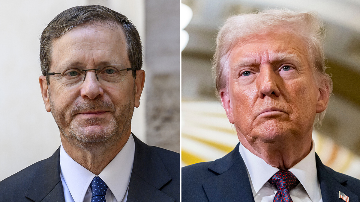 El presidente israelí Herzog y Trump