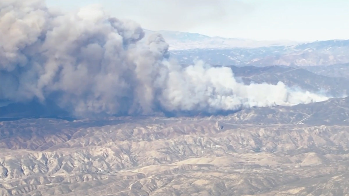 Californians adjacent   Castaic Lake encouraged to evacuate aft  Hughes Fire erupts successful  LA County