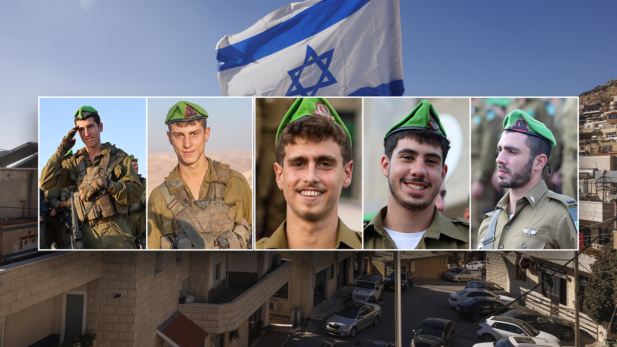 Five IDF soldiers were killed in the northern Gaza Strip on Monday. Those killed from left, were: Aviel Wiseman, Guy Karmiel, Yoav Feffer, Yahav Hadar and Yair Yakov Shushan.