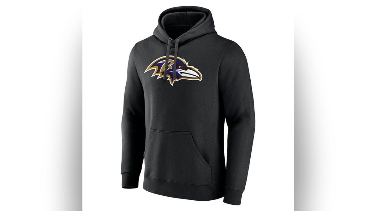 This black Ravens hoodie is great for everyday wear.