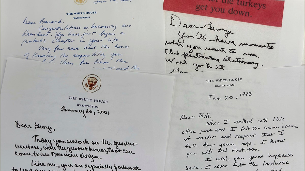 Letters from former presidents to successors