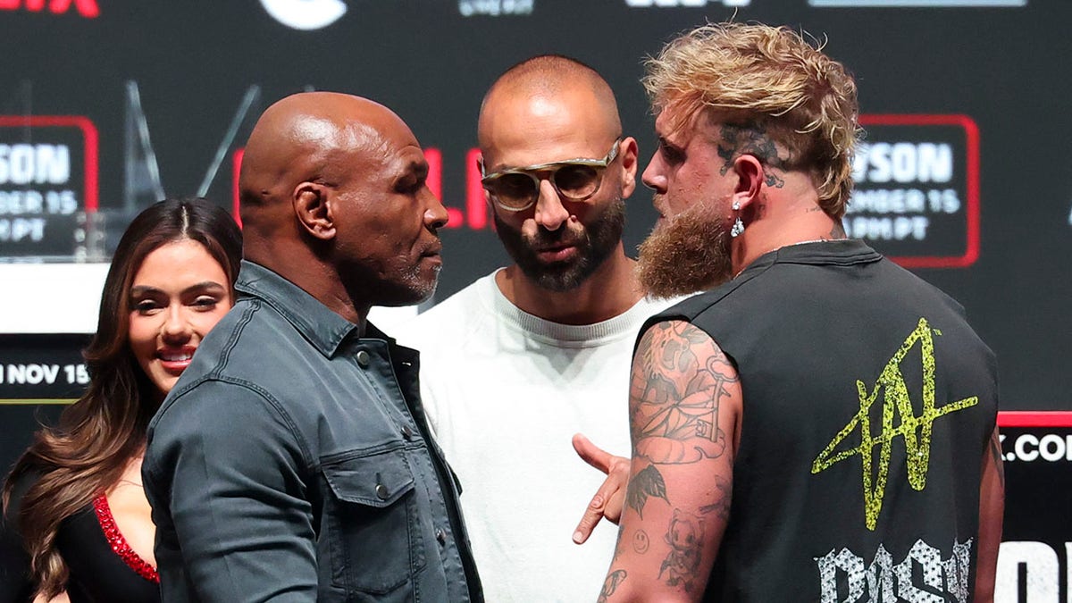 Mike Tyson and Jake Paul face off