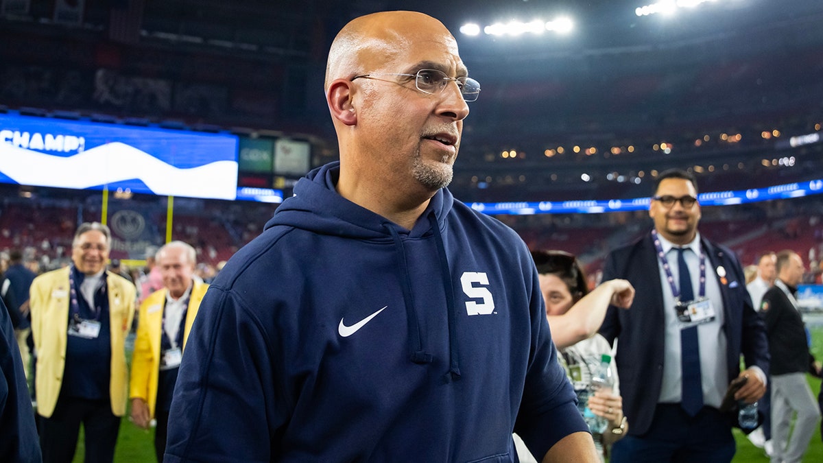 James Franklin walks on field