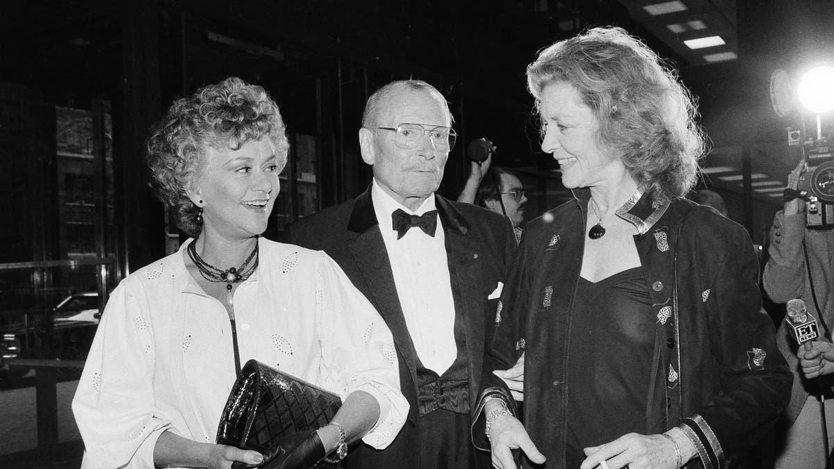 Photo by Joan Plowright, Laurence Olivier and Lauren Bacall