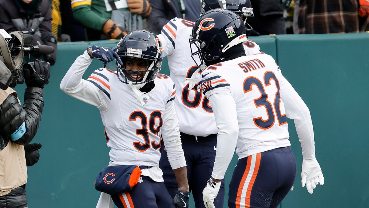 Josh Blackwell celebrates his touchdown