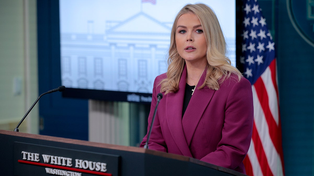 White House press secretary Karoline Leavitt