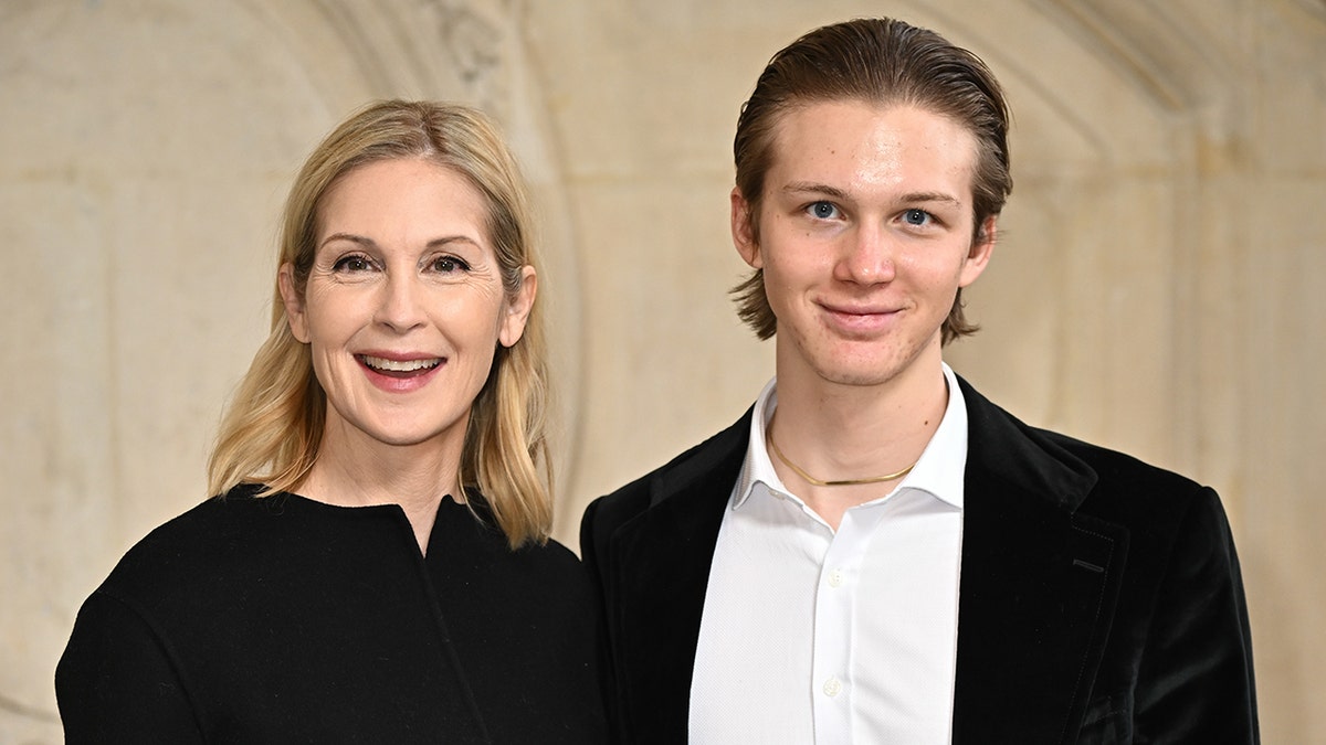 Kelly Rutherford and her son, Hermés Gustaf Daniel Giersch