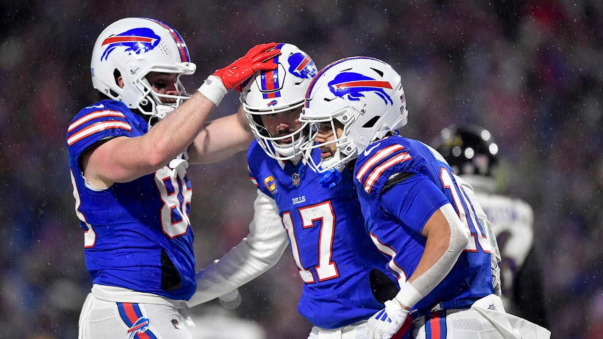 Los jugadores de los Bills celebraron