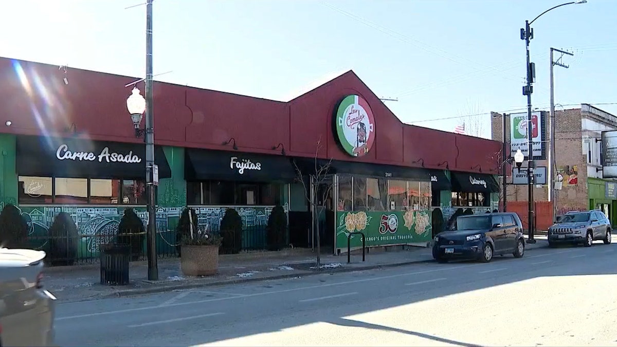 a store with no pedestrians on the street