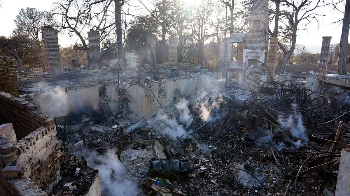 Wildfire wreckage