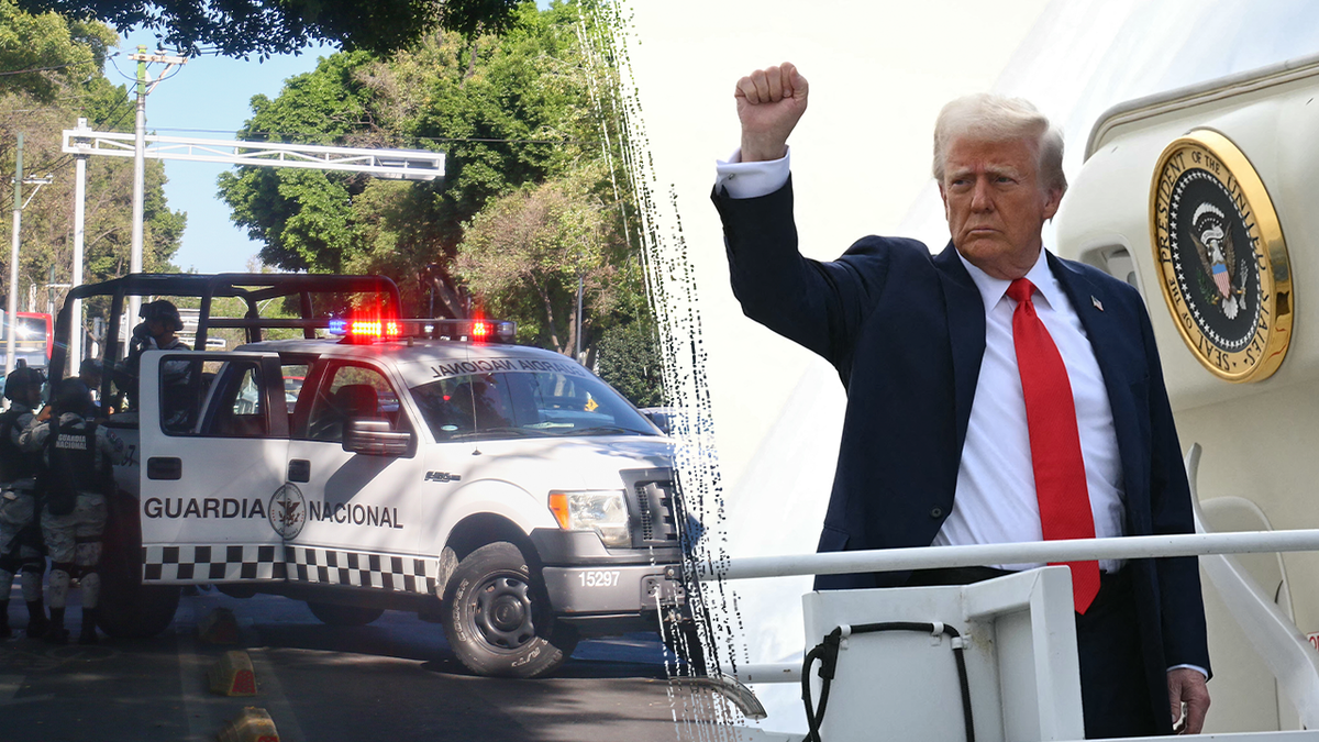 left-right split: Mexican national police and donald Trump