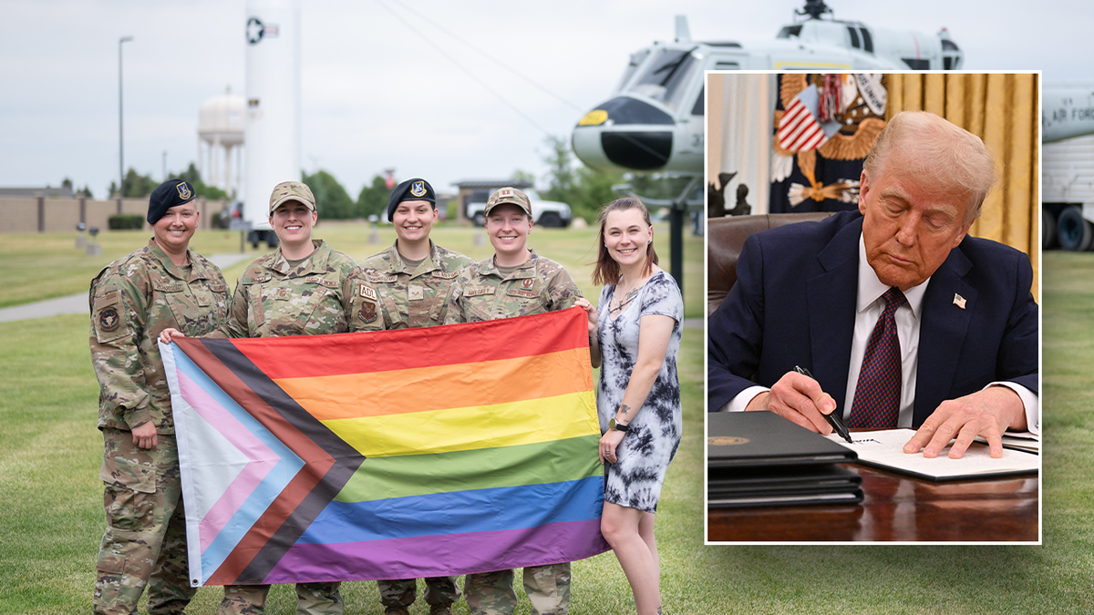 Trump signing the executive order, omitted; Main Image: Forces with great knowledge