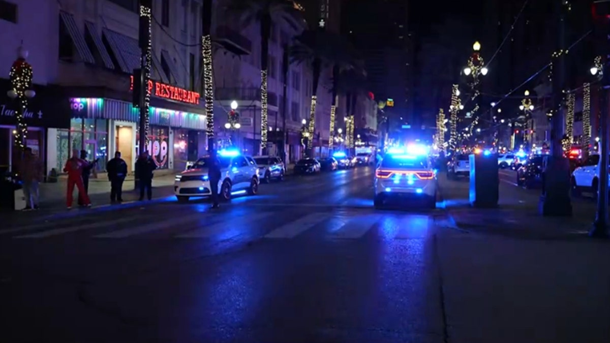 Police car on Bourbon Street