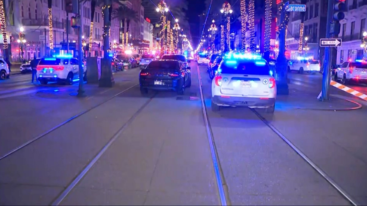 Police respond to a mass casualty incident on Bourbon Street 