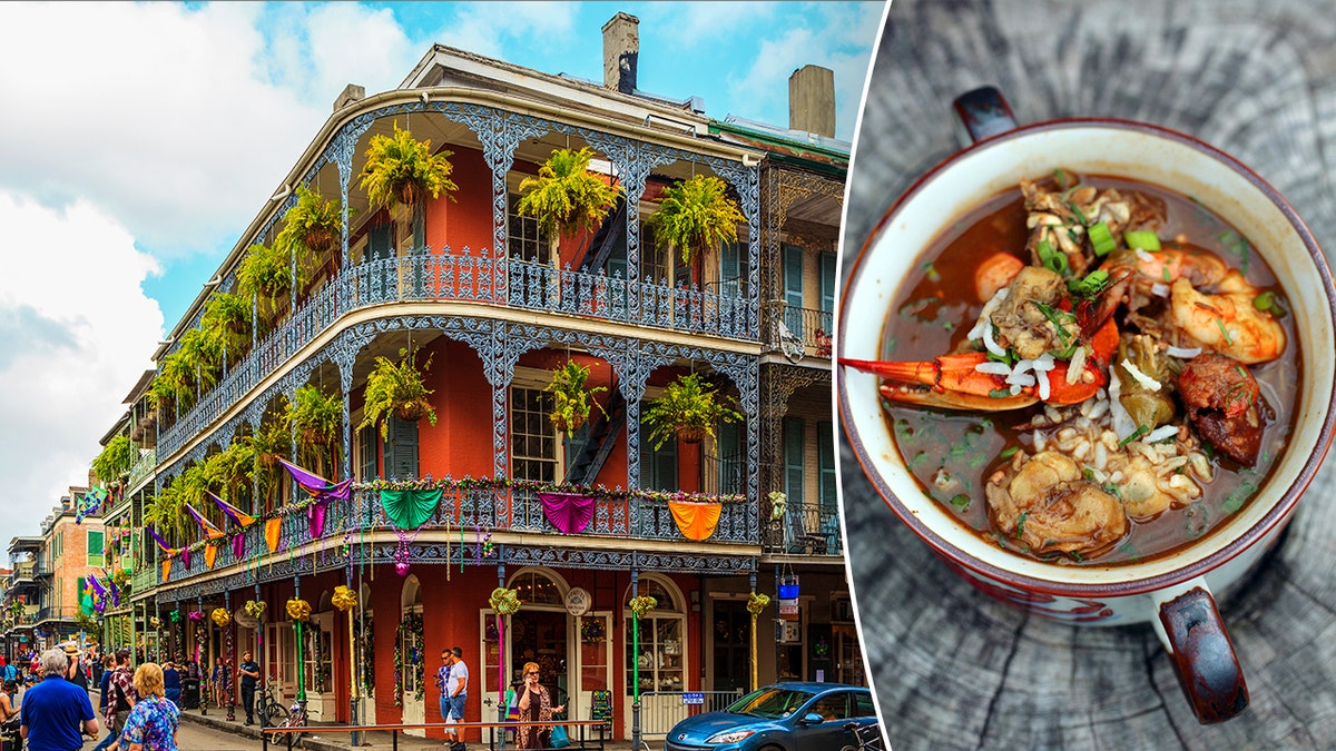 Seafood gumbo is a New Orleans tradition.