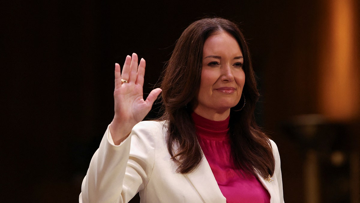 Brooke Rollins appear for a court hearing on the candidacy of agriculture as part of the Cabinet of President Donald Trump