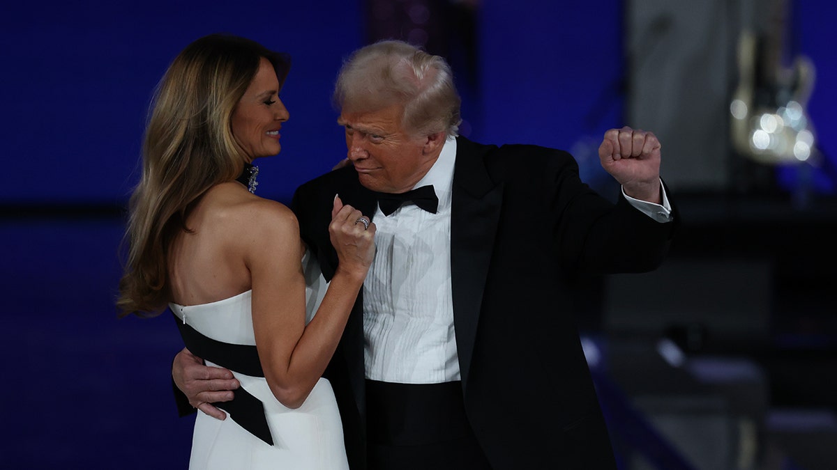 President Donald Trump, his wife First Melania Trumpany at the opening of freedom