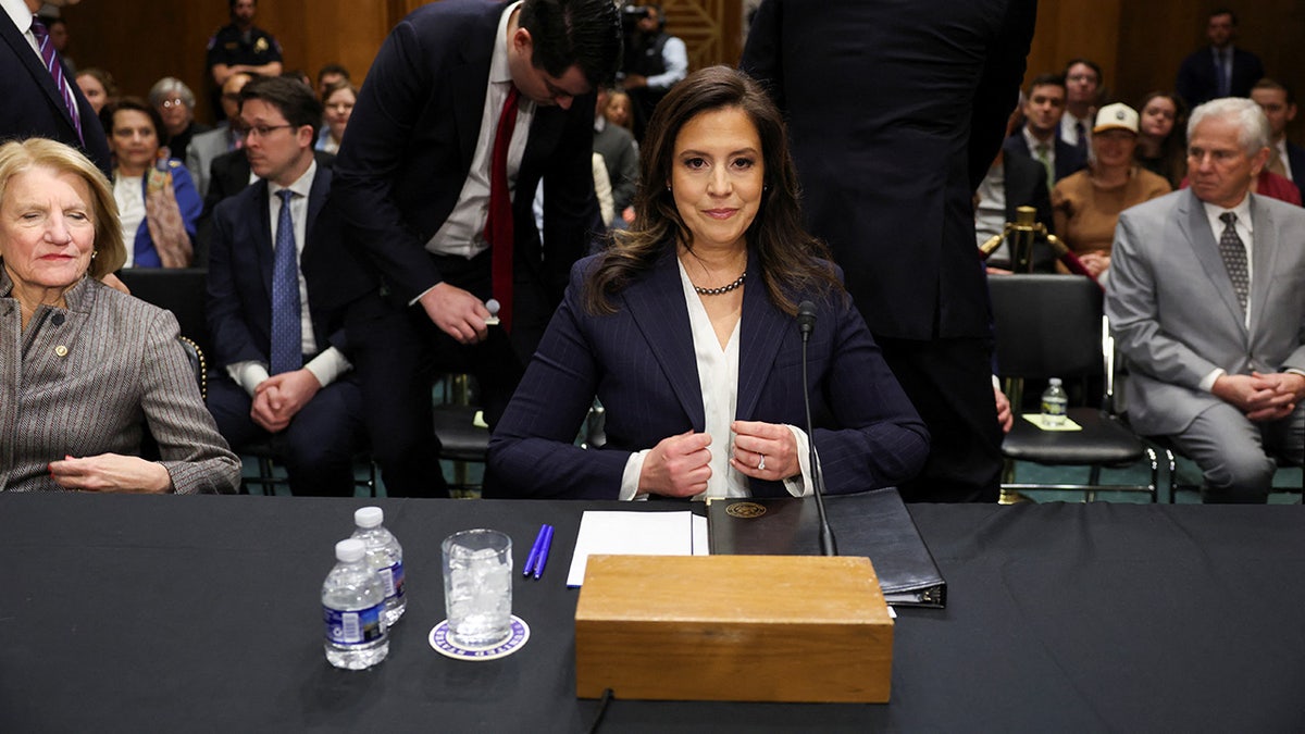 U.S. Rep. Elise Stefanik (R-NY), U.S. President Donald Trump’s nominee to be U.S. ambassador to the United Nations, testifies before a Senate Foreign Relations Committee confirmation hearing