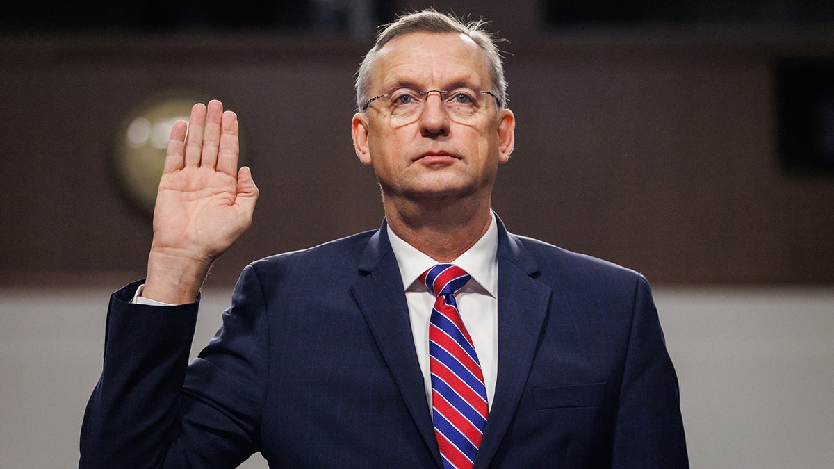 Doug Collins, nominated for the president of the United States, Donald Trump, to be the secretary of the Department of Veterans Affairs, is a jury during the Confirmation Hearing of the Senate Veterans Affairs Committee