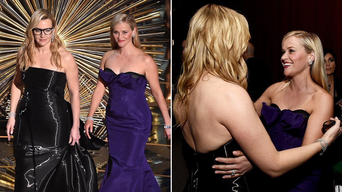 Kate Winslet and Reese Witherspoon at 2016 Oscars