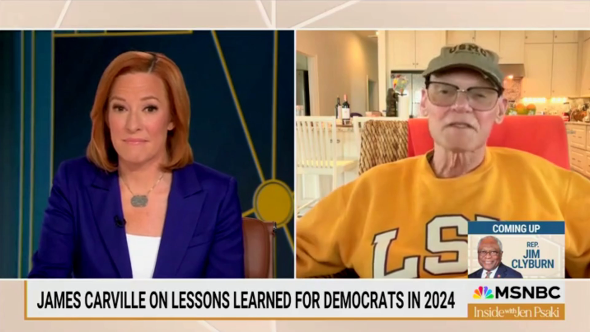 James Carville on MSNBC