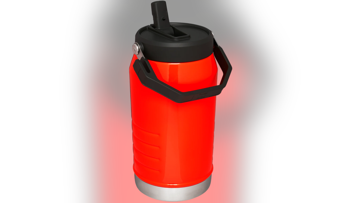 This half-gallon jug is designed to be personal hydration gear for athletes.