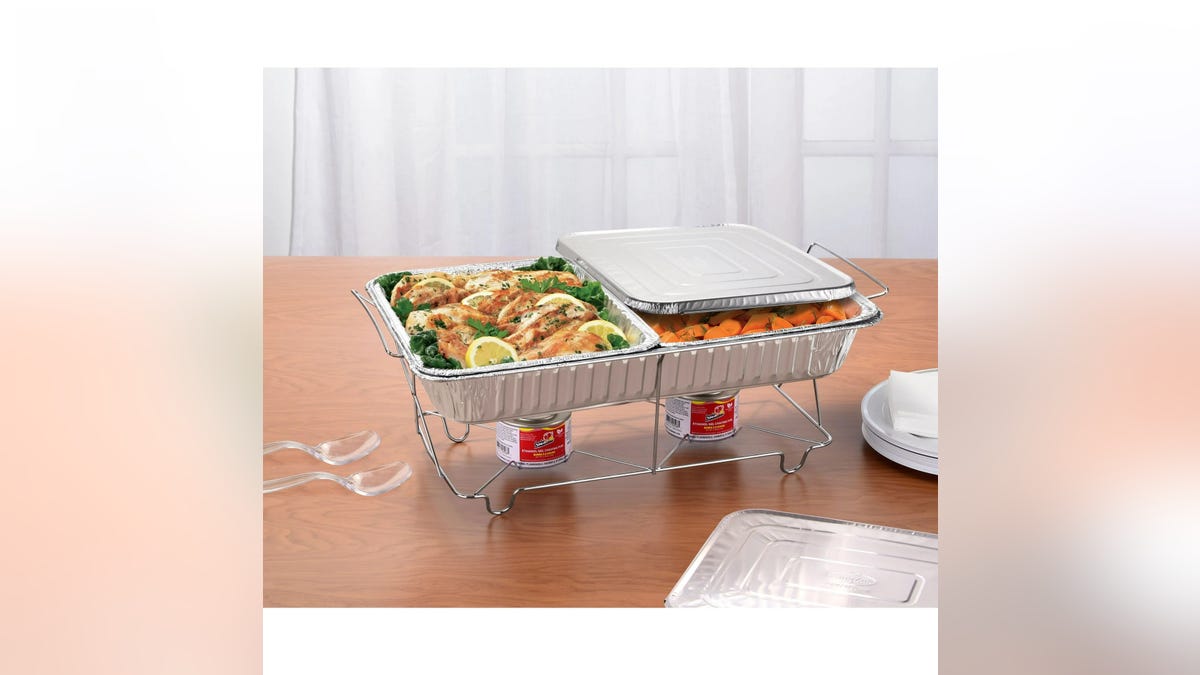 Keep your party food warm with these trays.