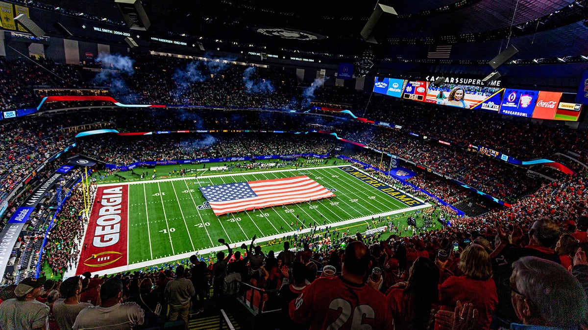 Caesars Superdome before the game