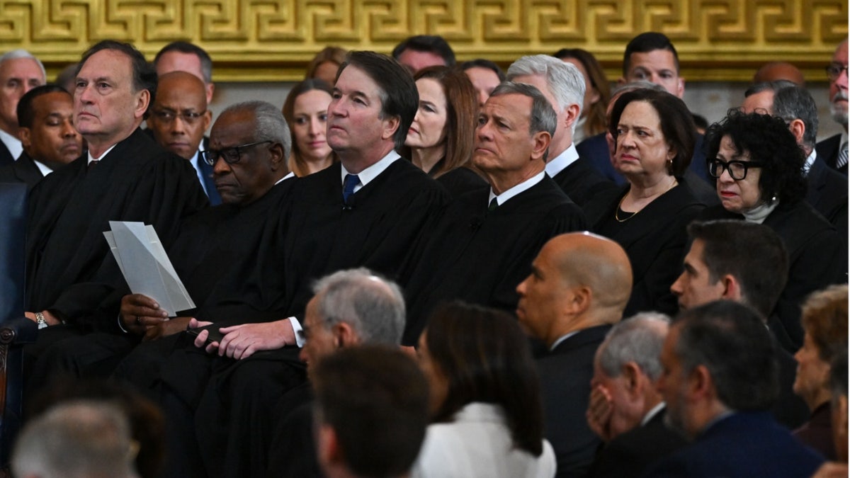 Supreme Court Judges Samuel Alto and Clarence Thomas, Brett Cavano and others attend President Donald Trump II inauguration