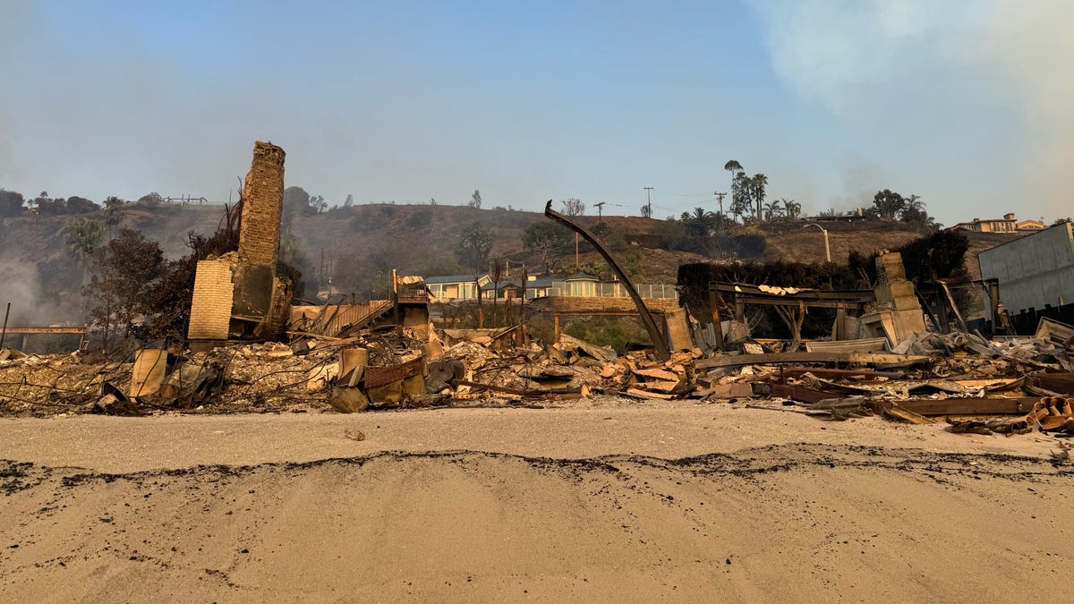 Kerusakan di Malibu, California