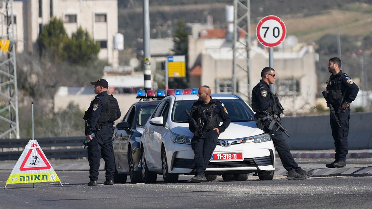 Israeli police in West Bank