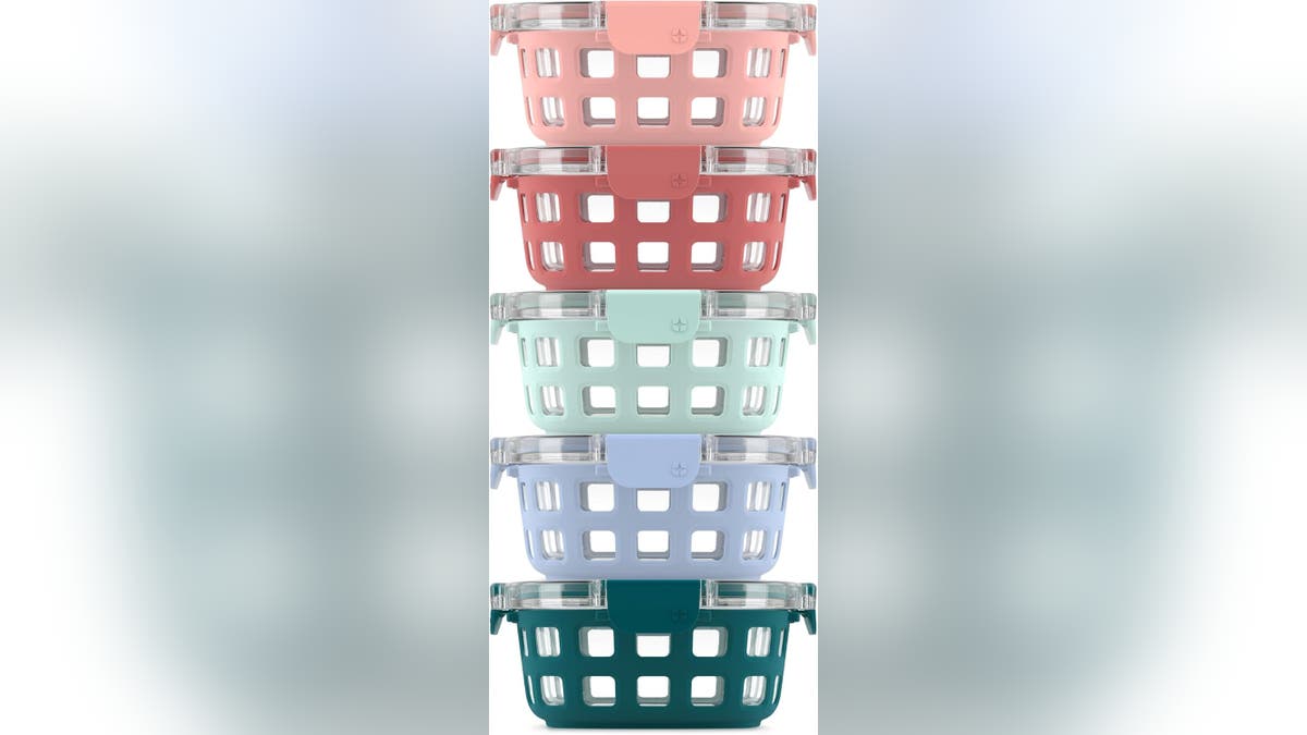 Replace plastic containers with these glass ones.