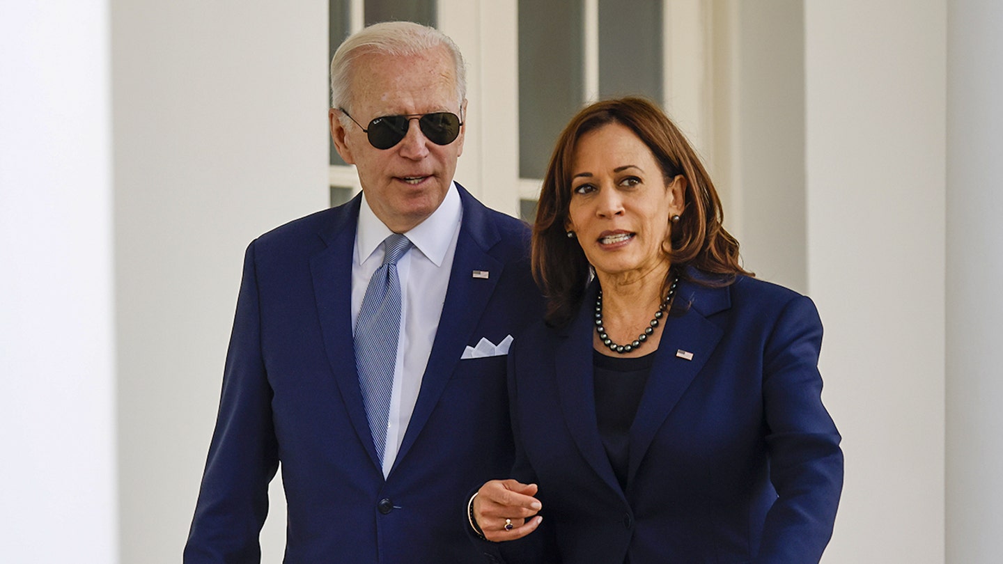 biden harris walk