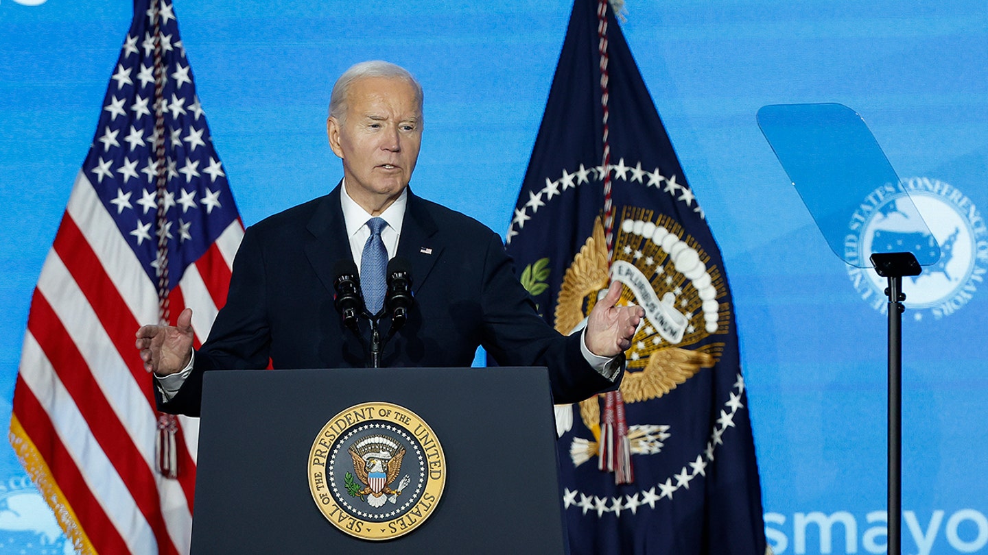 oe biden at the conference of mayors 2