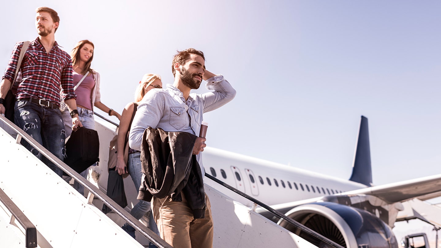 walking off plane after landing