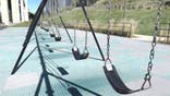 Empty swings in New York City suggests that children are either in school or away on summer vacation. The heatwave makes it too hot when the metal equipment becomes scorching. In addition, parents with young children are leaving New York City due to the high cost of living and childcare costs.. (Photo by: Deb Cohn-Orbach/UCG/Universal Images Group via Getty Images)